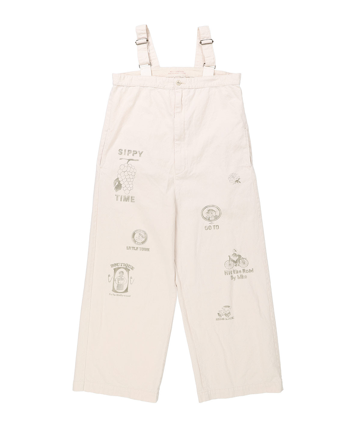 Chino Scribble Suspender Pants(LADIES)