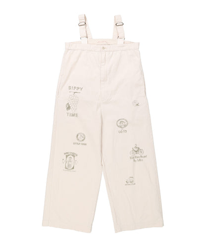 Chino Scribble Suspender Pants(LADIES)