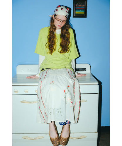 Sheeting Switched Design Skirt (LADIES)
