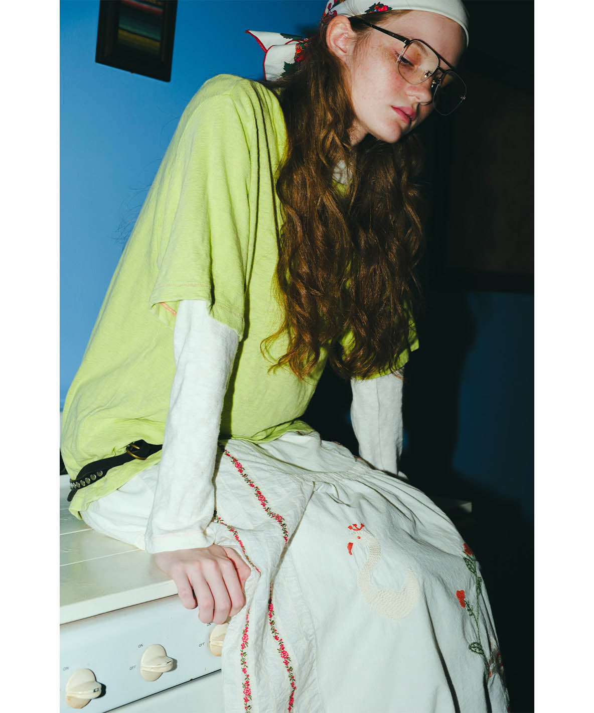 Sheeting Switched Design Skirt (LADIES)