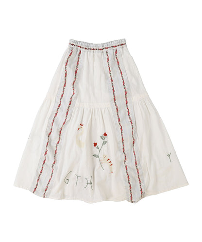 Sheeting Switched Design Skirt (LADIES)