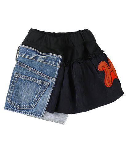 Denim Docking Design Skirt