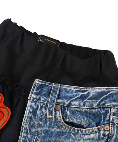 Denim Docking Design Skirt