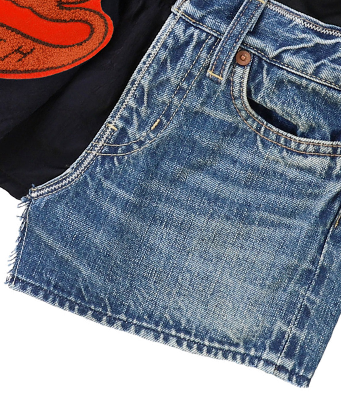 Denim Docking Design Skirt