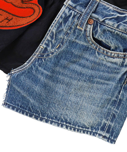 Denim Docking Design Skirt
