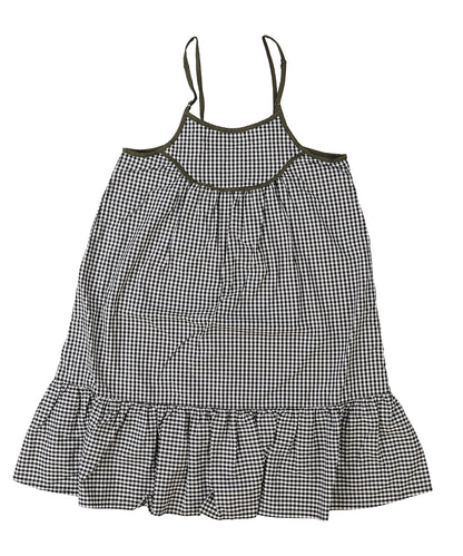 Compact Plaid Popelin Dress