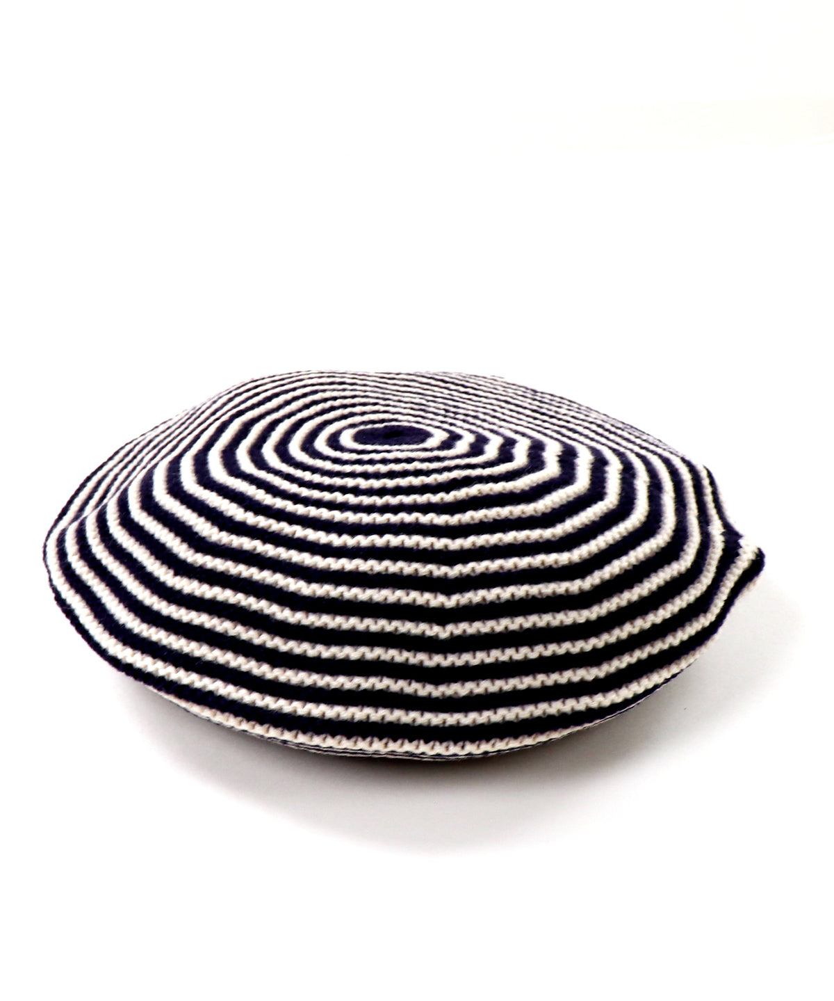 Striped Beret Cap