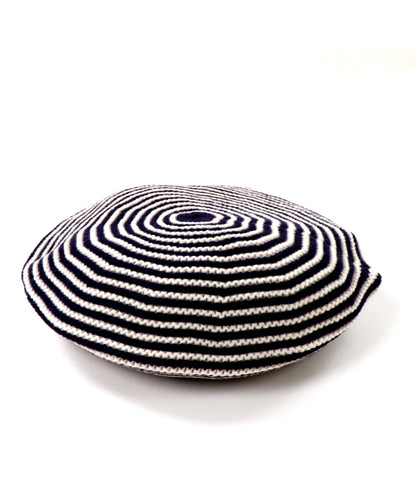 Striped Beret Cap