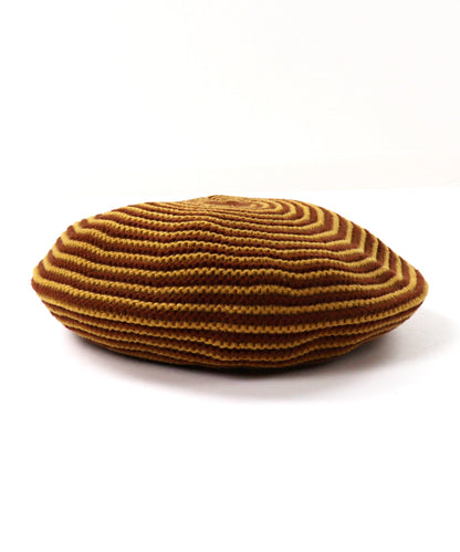 Striped Beret Cap