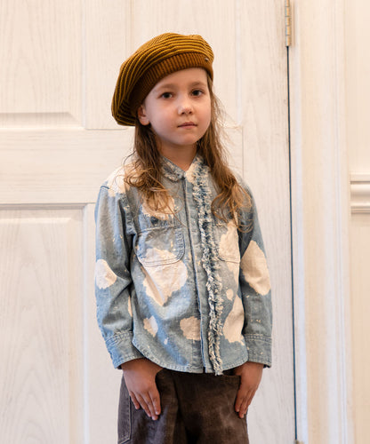 Striped Beret Cap