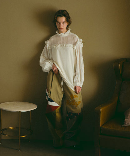 Cutwork Cloth Blouse(LADIES)