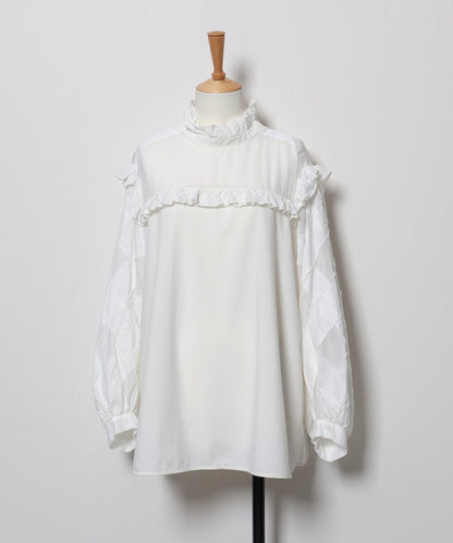 Cutwork Cloth Blouse(LADIES)