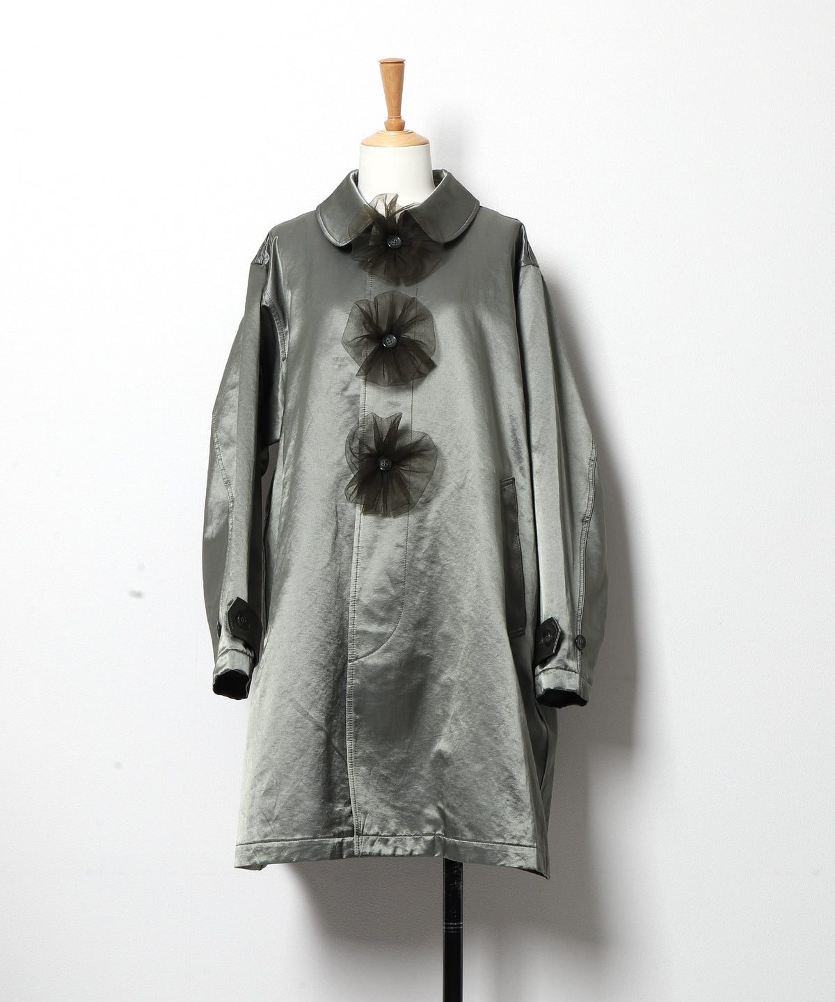Flower Balmacaan Coat(LADIES)