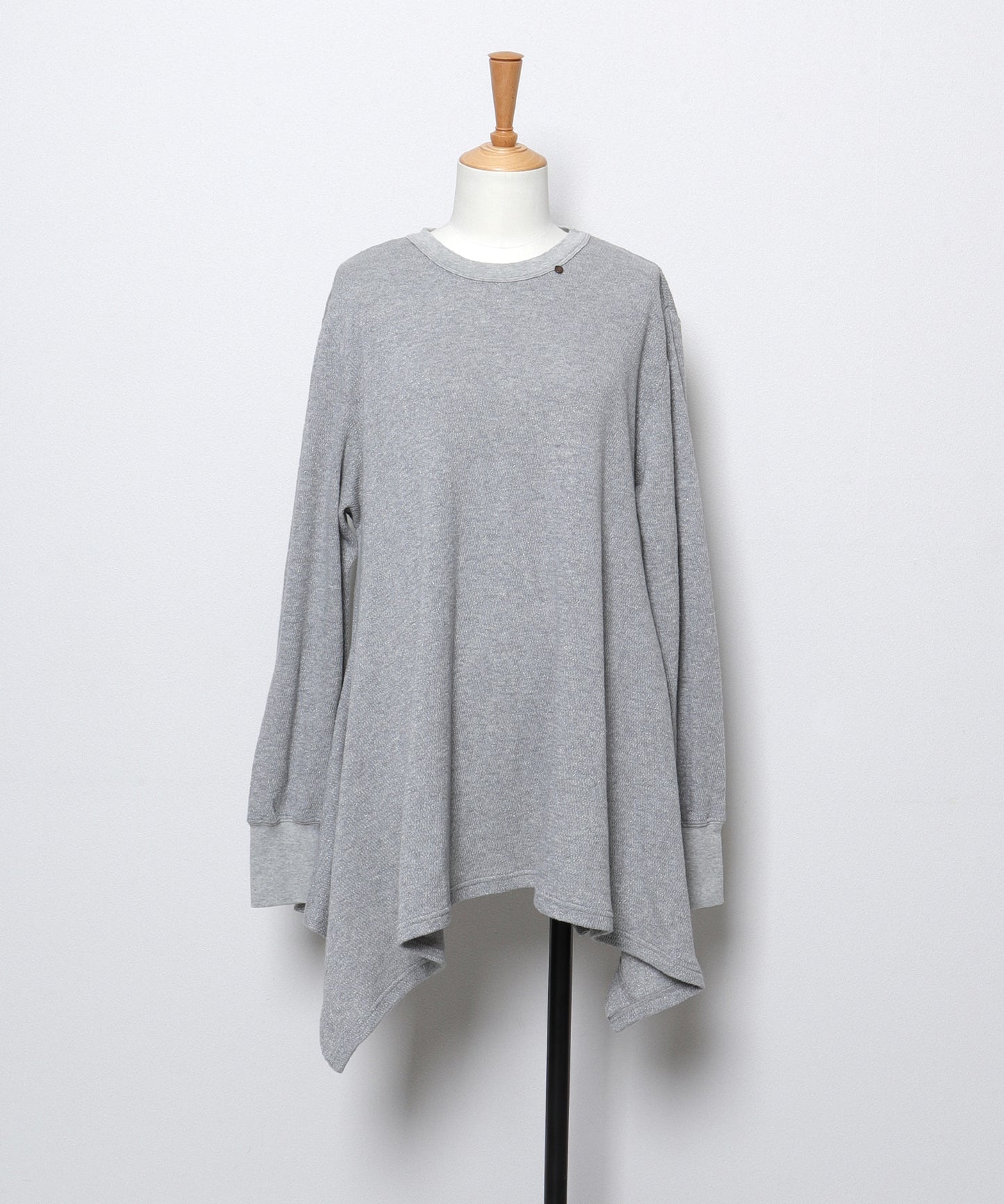 Glitter Waffle Unique Hem Tee(LADIES)