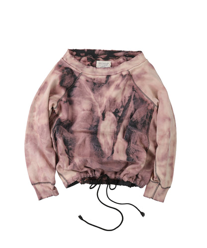Vintage Pile Loose Neckline Pullover(LADIES)