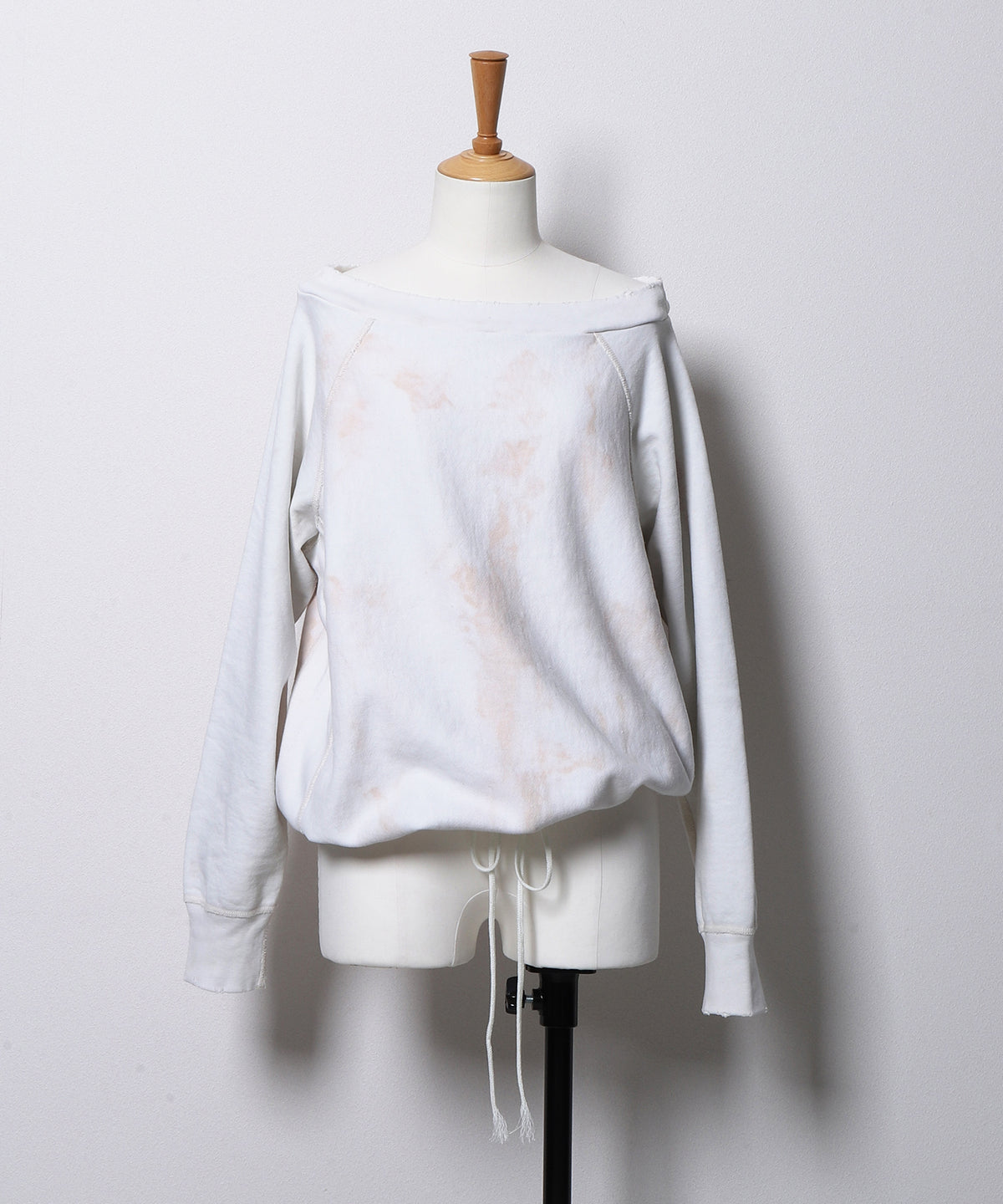 Vintage Pile Loose Neckline Pullover(LADIES)