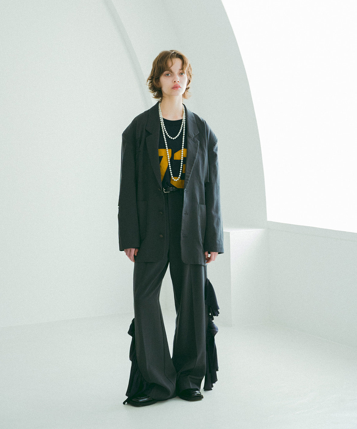 Ruffle Slacks(LADIES)