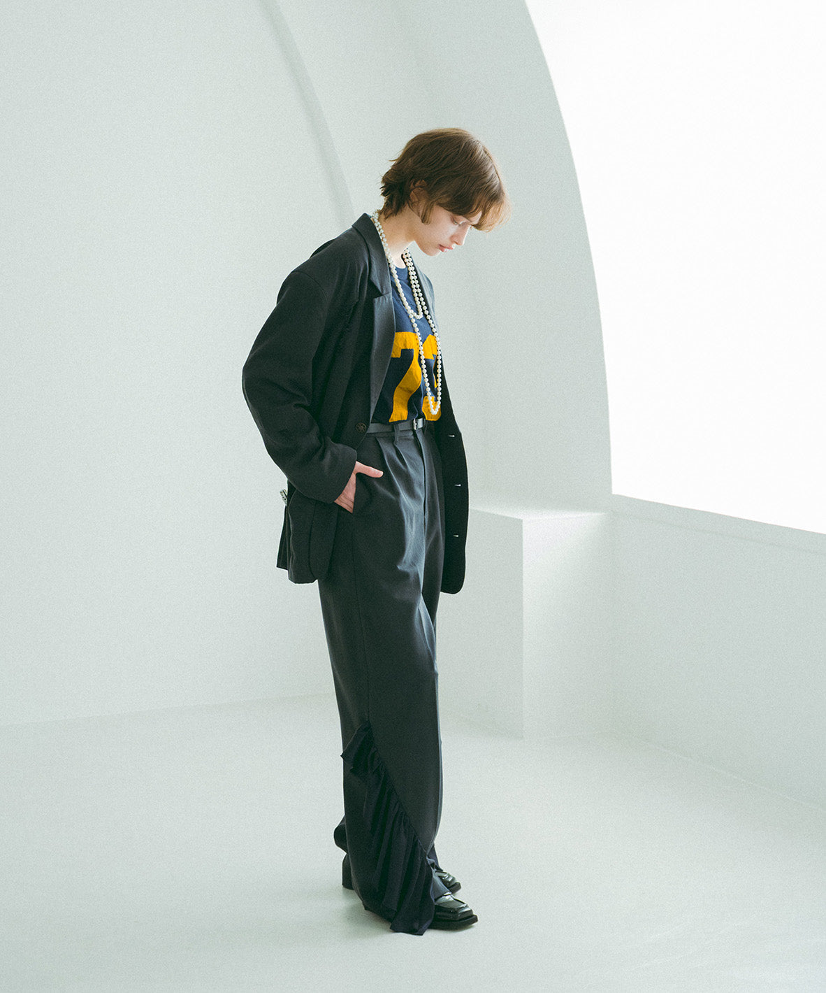 Ruffle Slacks(LADIES)