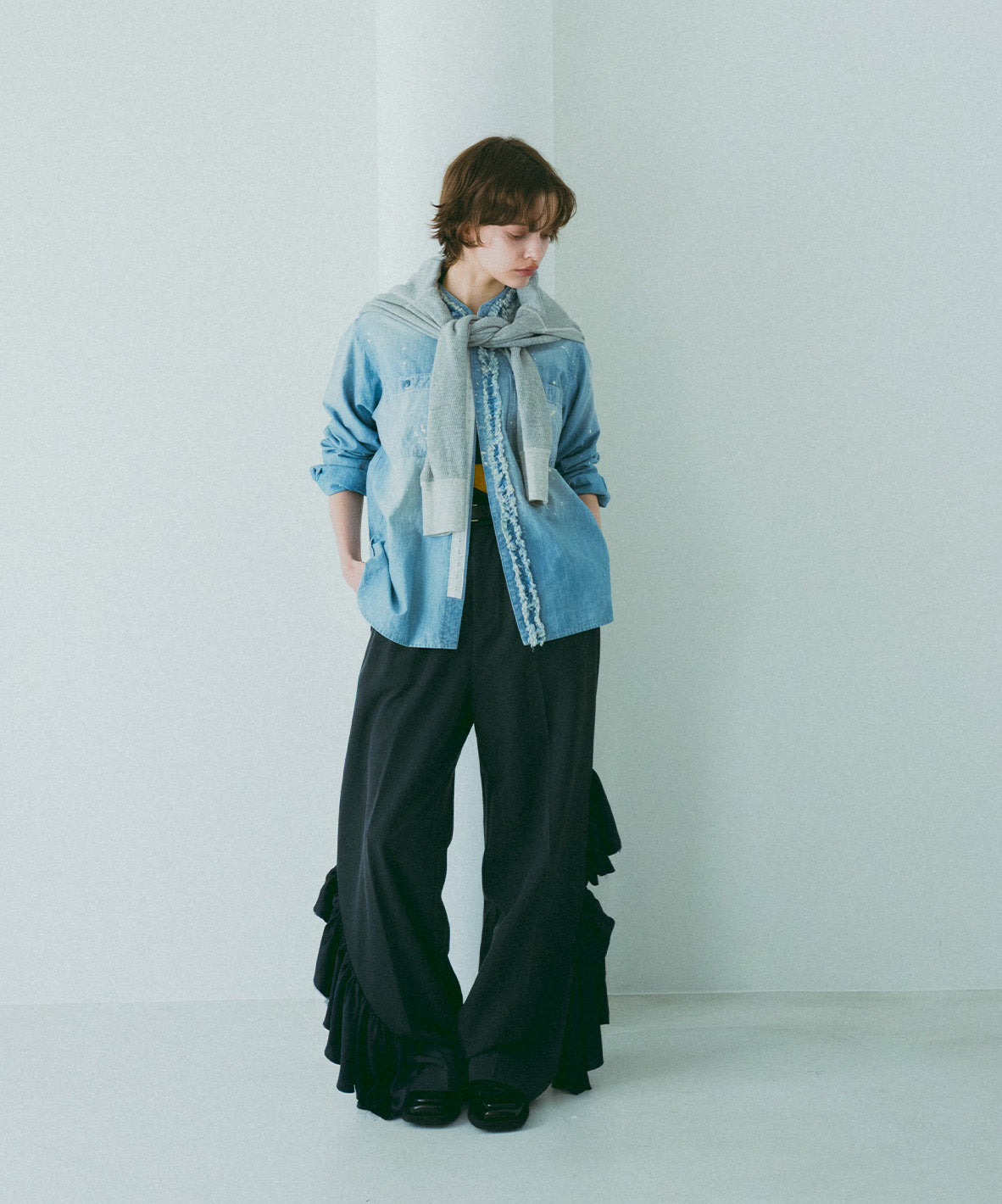 Ruffle Slacks(LADIES)