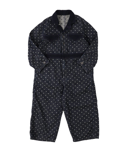 Polca Dot Denim Work Overalls