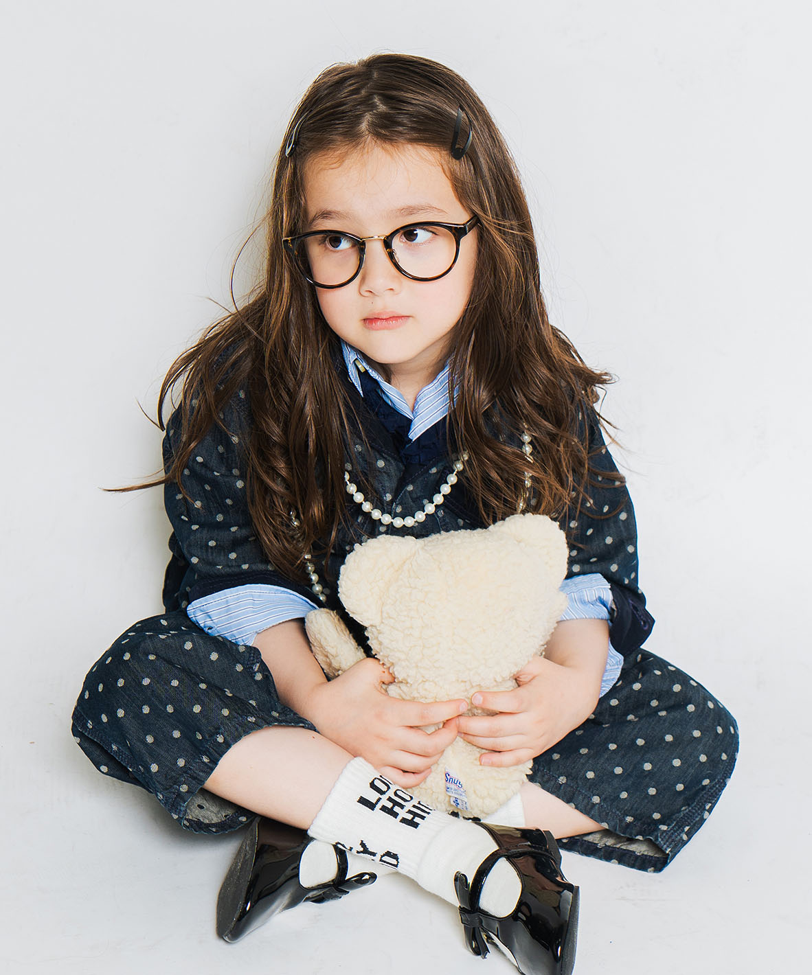 Polca Dot Denim Work Overalls