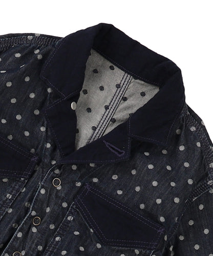 Polca Dot Denim Work Overalls