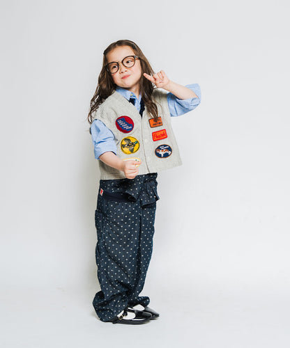 Polca Dot Denim Work Overalls