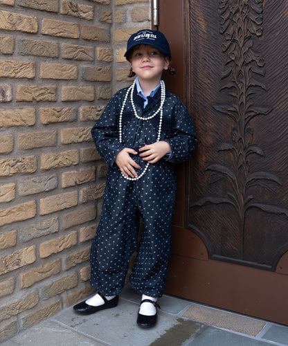 Polca Dot Denim Work Overalls