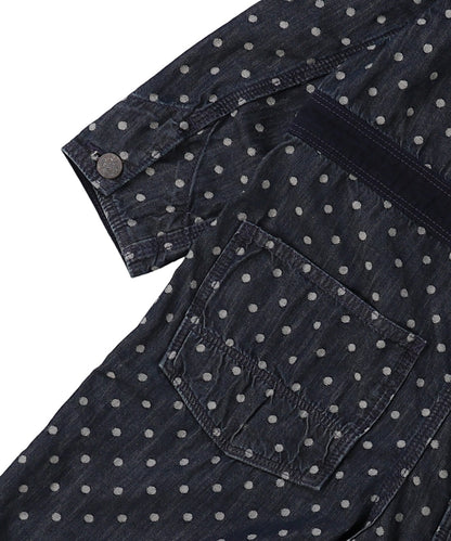 Polca Dot Denim Work Overalls