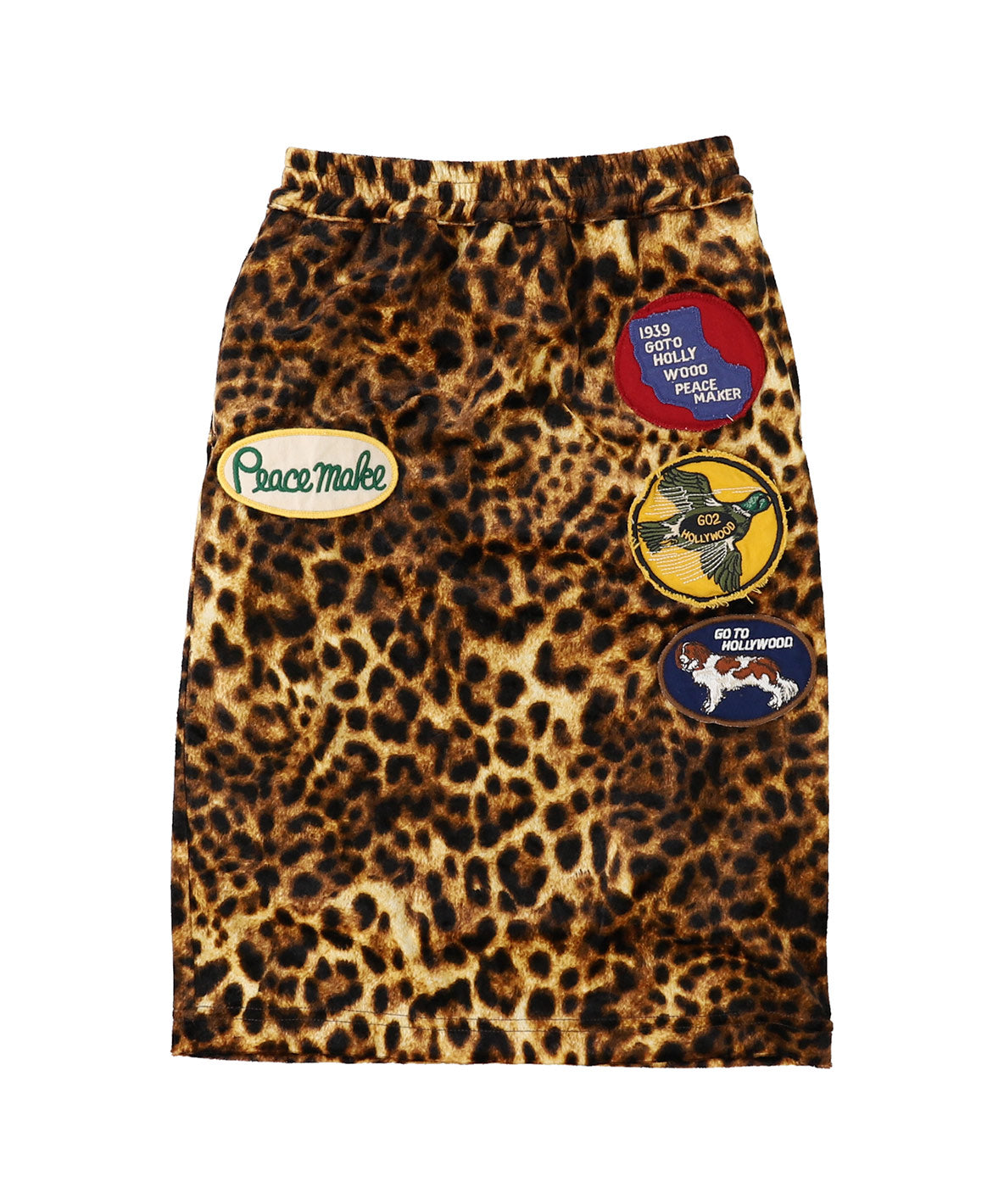 Leopard Velore Skirt