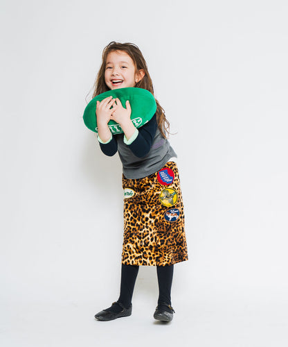 Leopard Velore Skirt