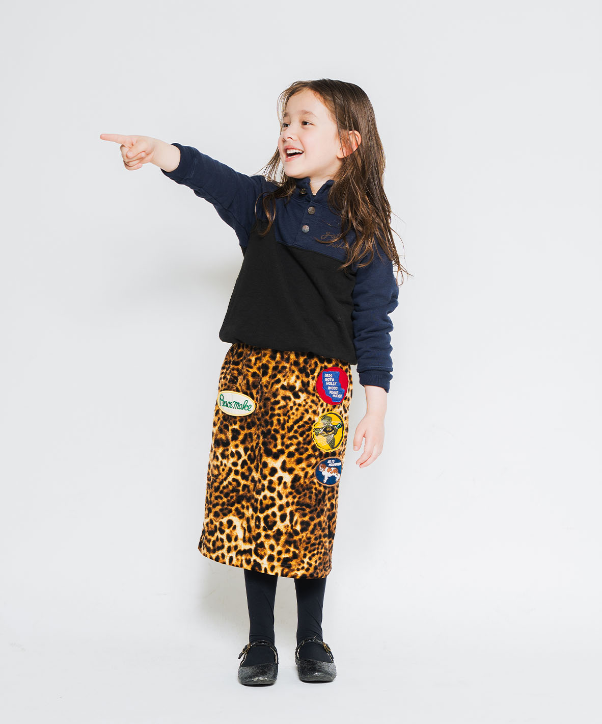Leopard Velore Skirt
