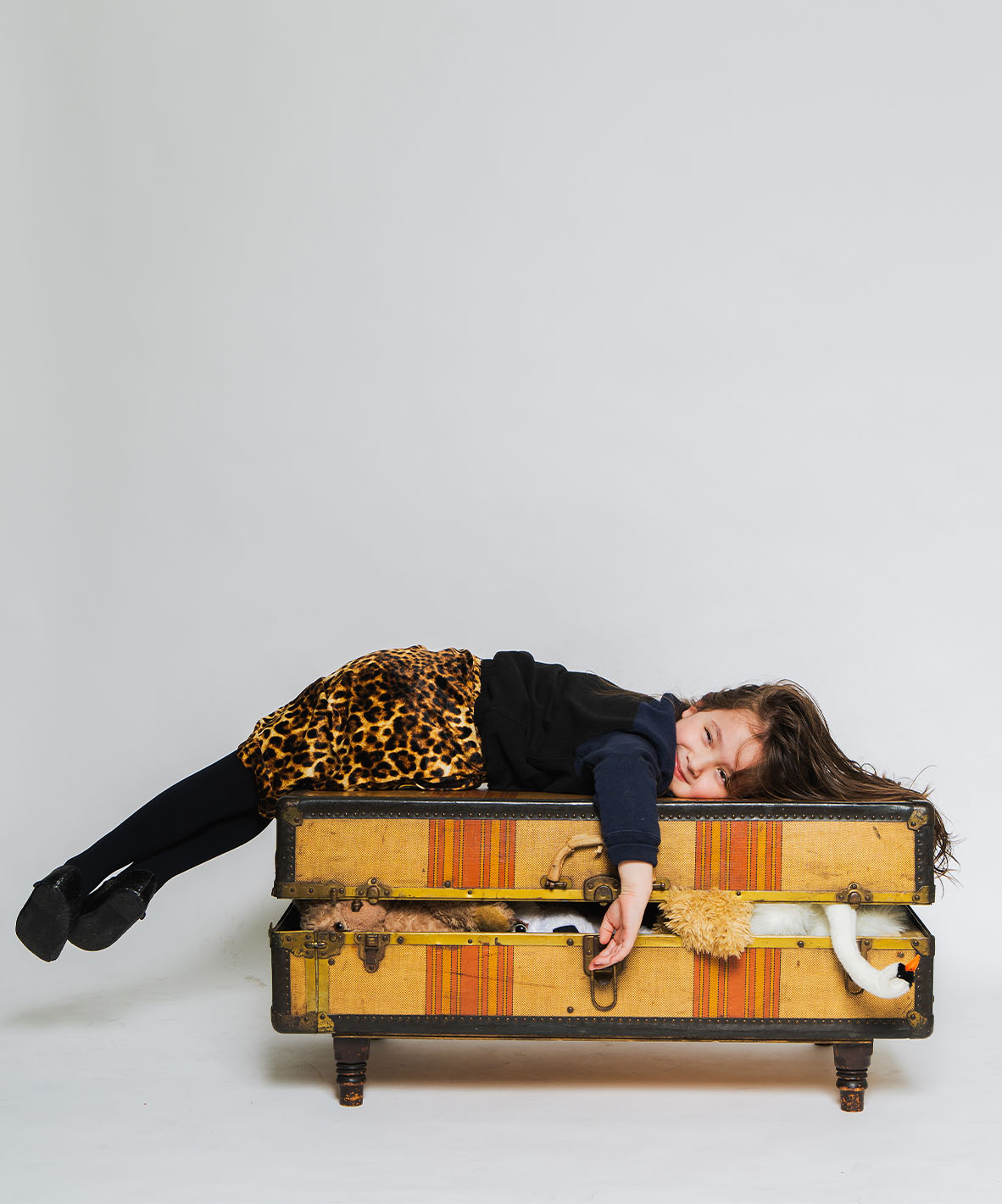 Leopard Velore Skirt