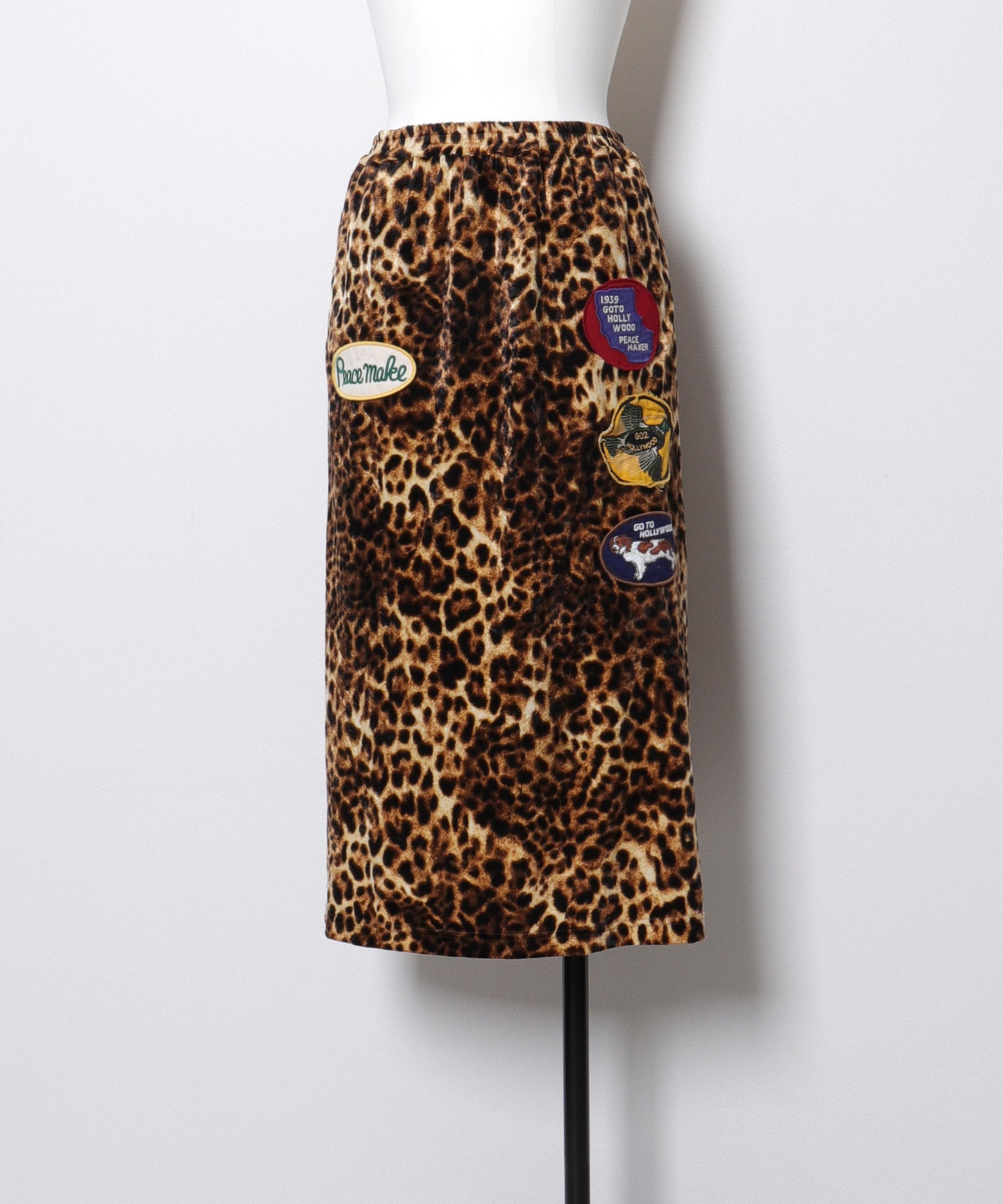 Leopard Velore Skirt(LADIES)