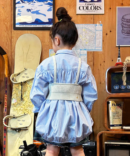 Typewriter Long Balloon Shirt