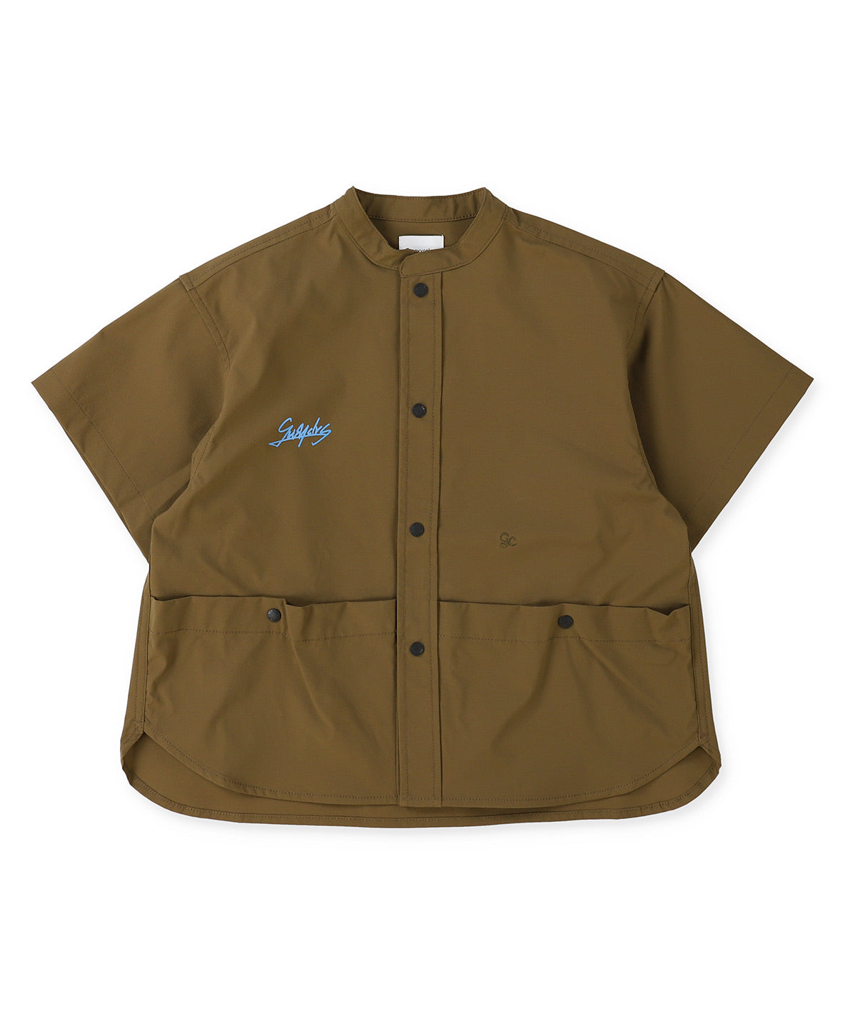TEXBRID Stretch Band-collar Shirt