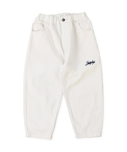 Uneven Denim HAMBURGER Paint Cocoon Pants