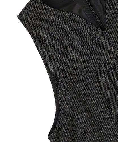 LANATEC Twill Pleat Front Dress