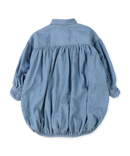 Denim Long Balloon Shirt