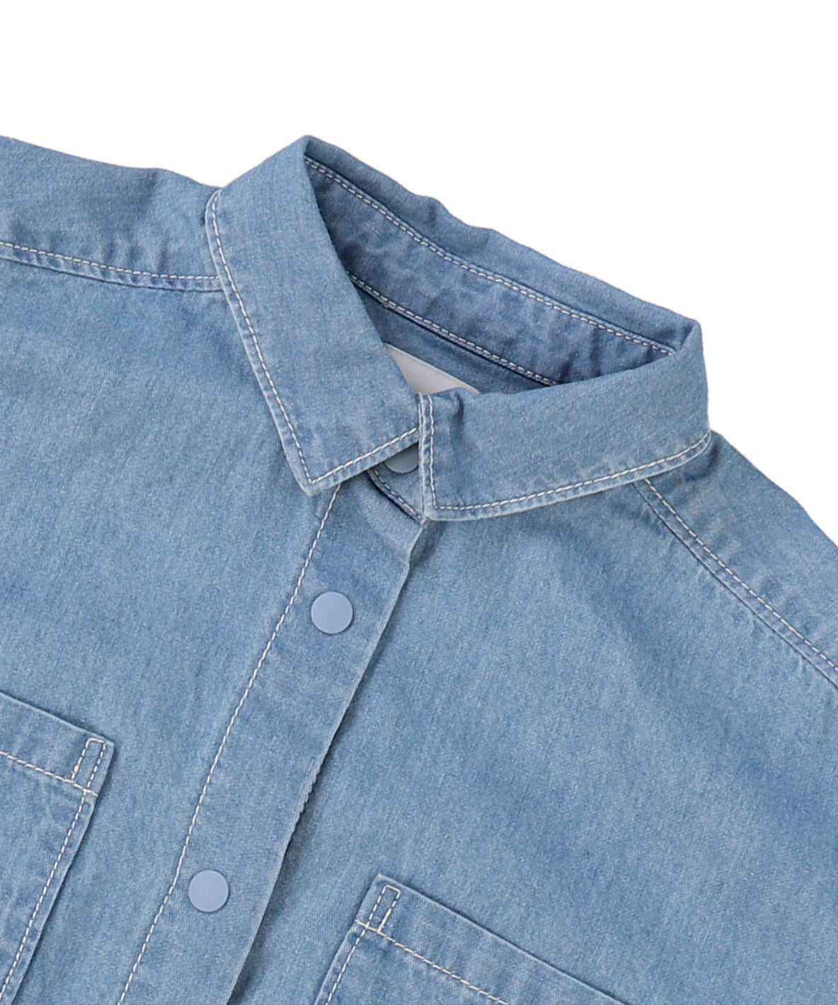 Denim Long Balloon Shirt
