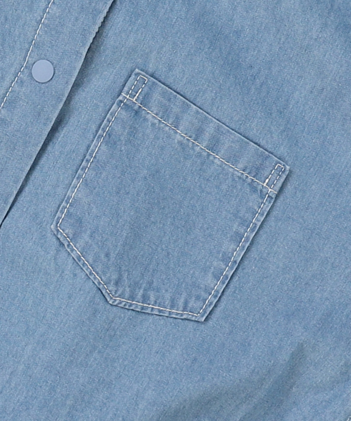 Denim Long Balloon Shirt