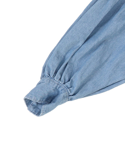 Denim Long Balloon Shirt