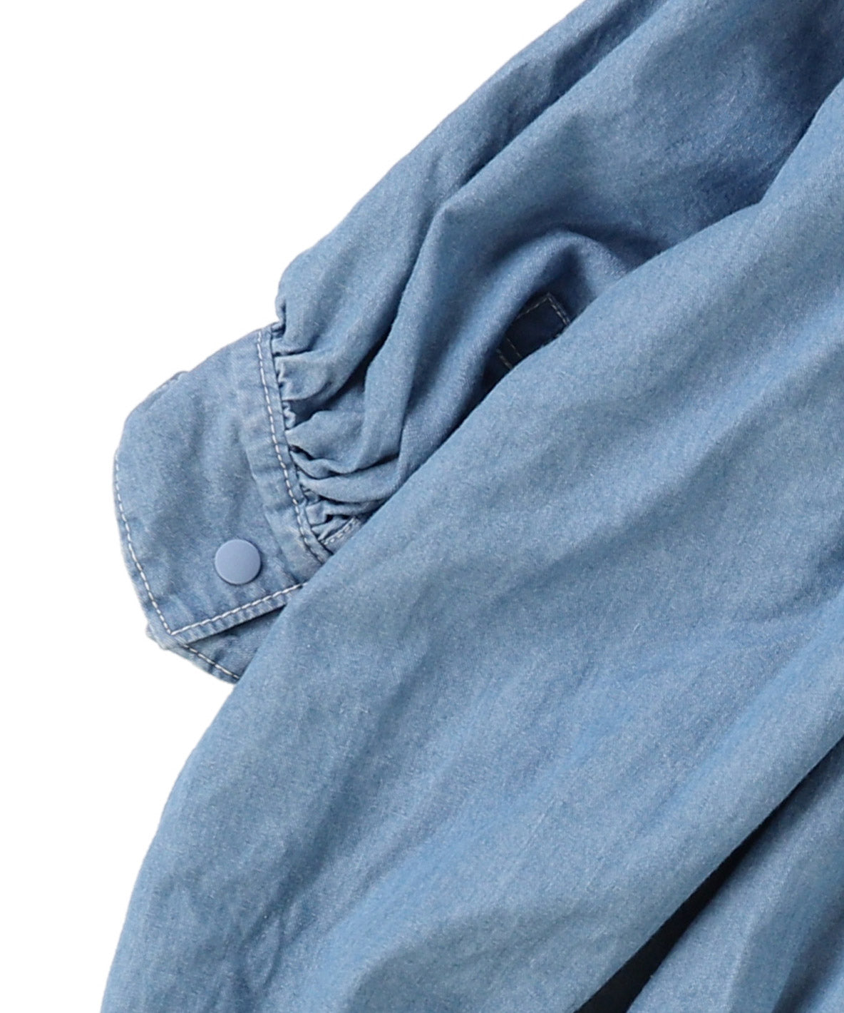 Denim Long Balloon Shirt