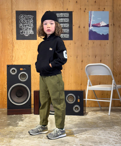 Back Satin Graffiti Cocoon Silhouette Pants