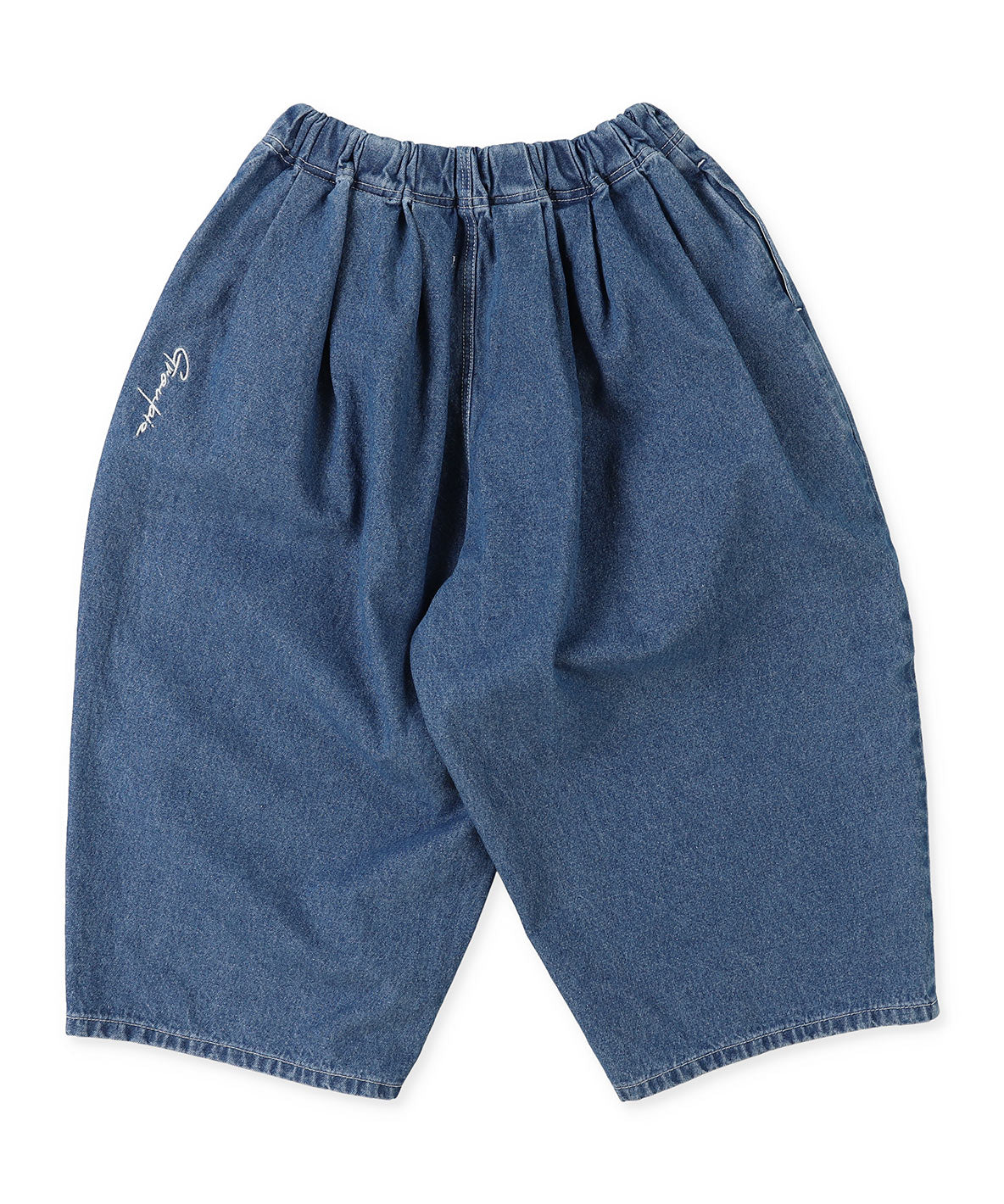 Denim Tuck Pants