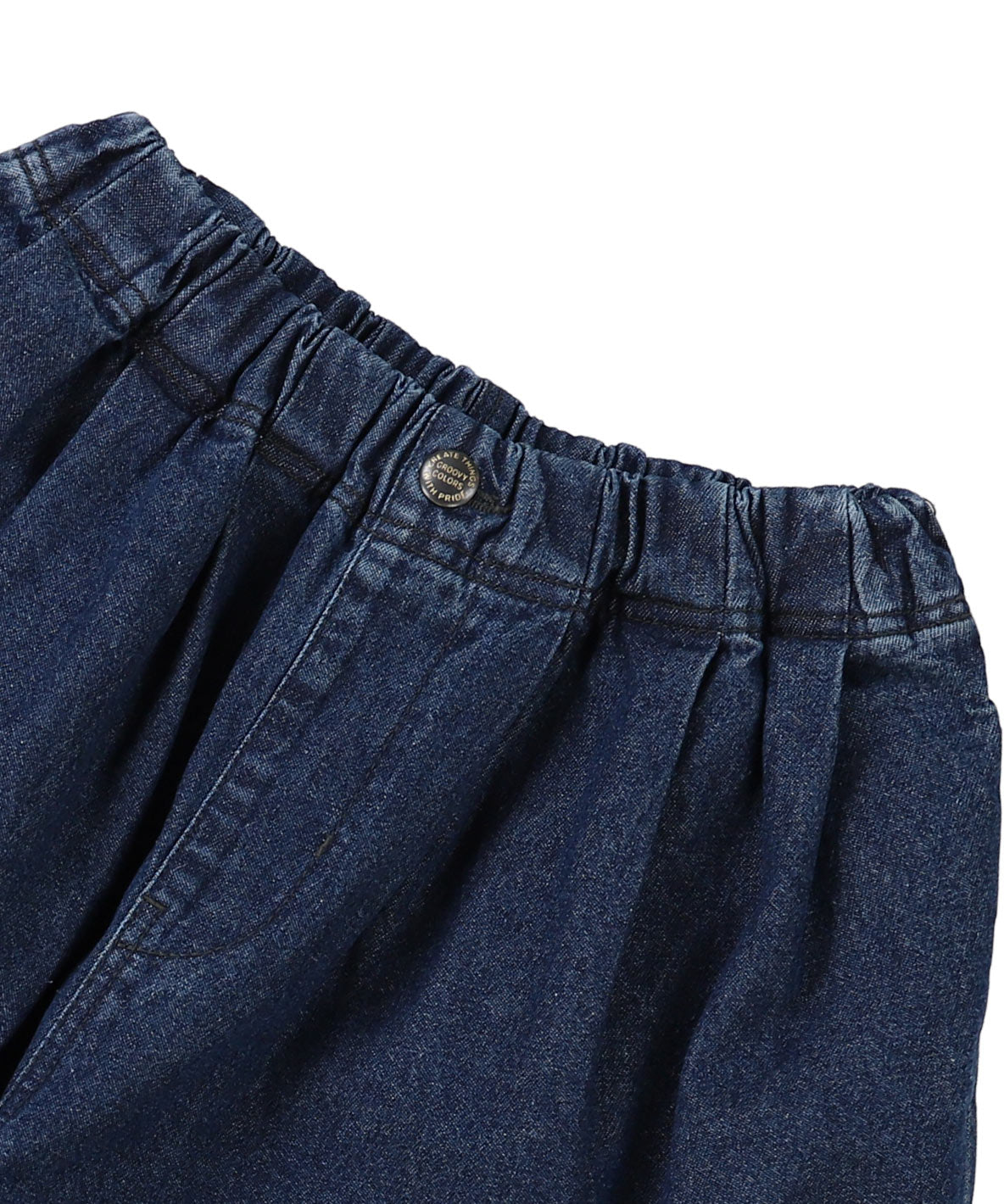 Denim Tuck Pants