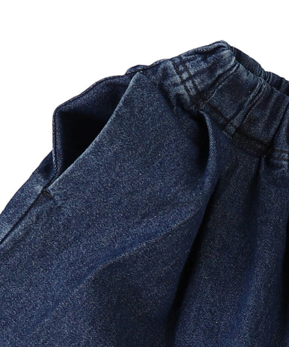 Denim Tuck Pants