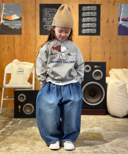 Denim Tuck Pants