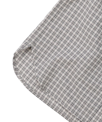 Mini Plaid BUDDY Band Collar Shirt