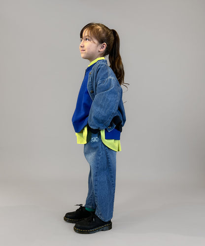 8oz Denim Stand-collar Jacket